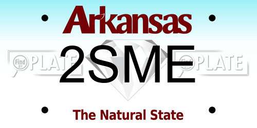 2SME Arkansas License Plate