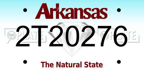 2T20276 Arkansas License Plate
