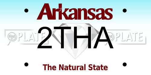 2THA Arkansas License Plate