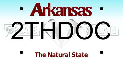 2THDOC Arkansas License Plate