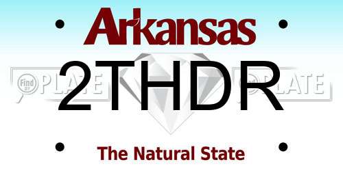 2THDR Arkansas License Plate