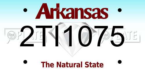 2TI1075 Arkansas License Plate
