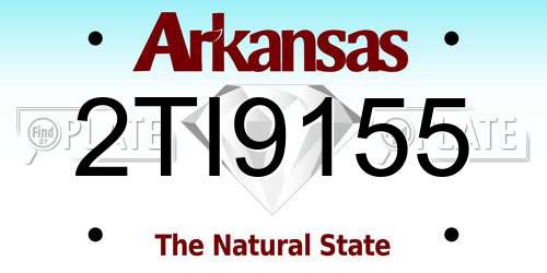 2TI9155 Arkansas License Plate
