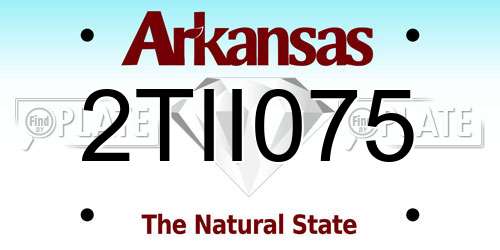 2TII075 Arkansas License Plate