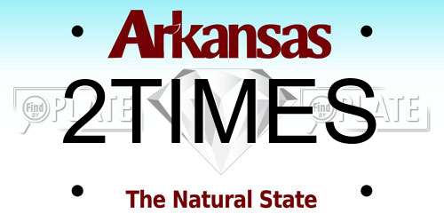 2TIMES Arkansas License Plate