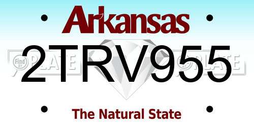 2TRV955 Arkansas License Plate