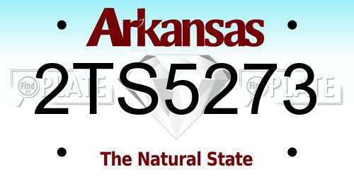 2TS5273 Arkansas License Plate