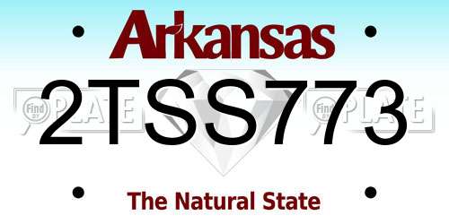 2TSS773 Arkansas License Plate
