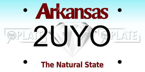 2UYO Arkansas License Plate