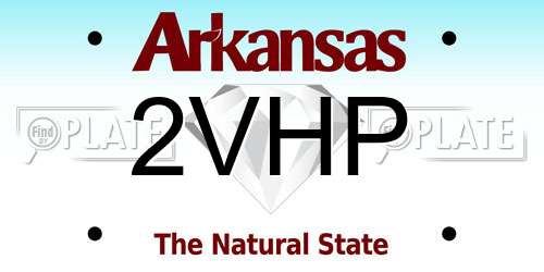 2VHP Arkansas License Plate