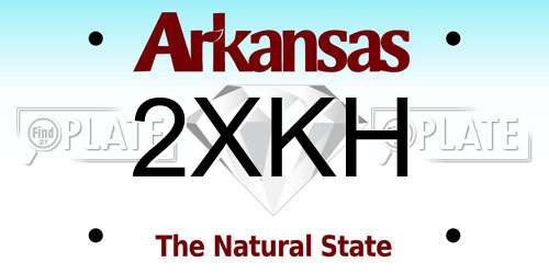 2XKH Arkansas License Plate