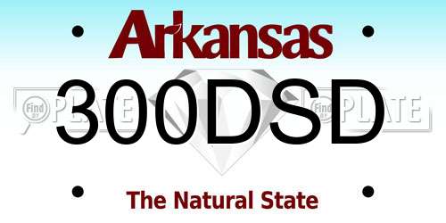 300DSD Arkansas License Plate