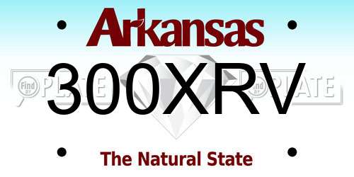 300XRV Arkansas License Plate