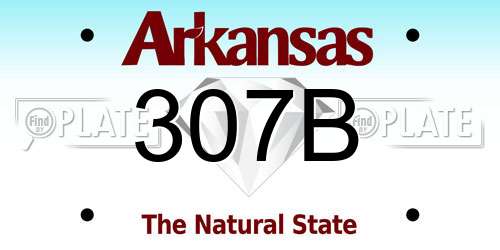 307B Arkansas License Plate