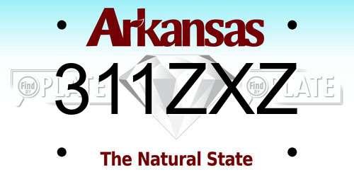311ZXZ Arkansas License Plate