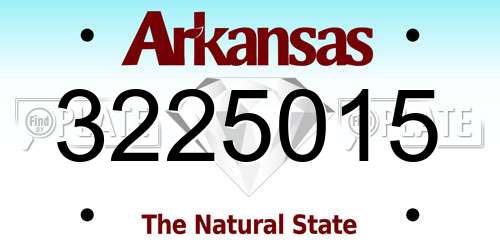 3225015 Arkansas License Plate