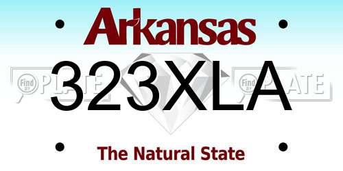 323XLA Arkansas License Plate