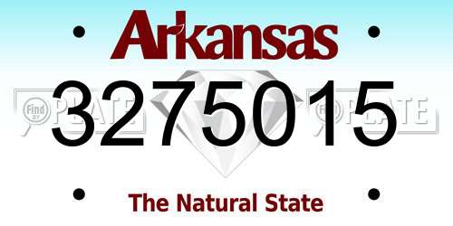 3275015 Arkansas License Plate