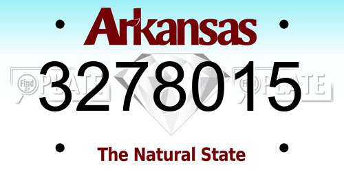 3278015 Arkansas License Plate