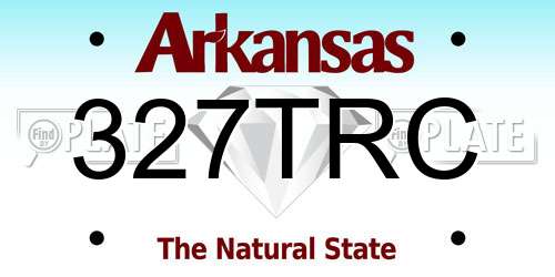 327TRC Arkansas License Plate