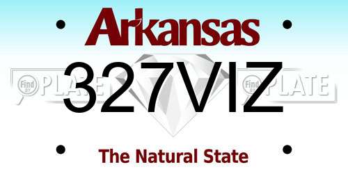 327VIZ Arkansas License Plate