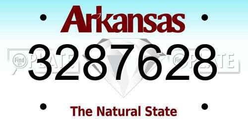 3287628 Arkansas License Plate