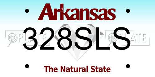 328SLS Arkansas License Plate