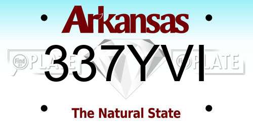 337YVI Arkansas License Plate