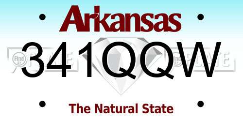341QQW Arkansas License Plate