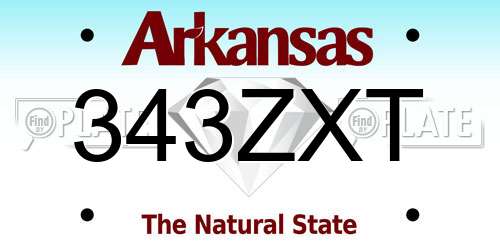 343ZXT Arkansas License Plate