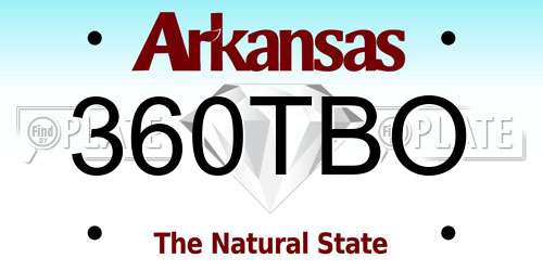 360TBO Arkansas License Plate