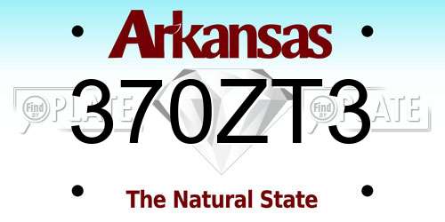 370ZT3 Arkansas License Plate
