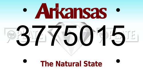 3775015 Arkansas License Plate