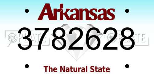3782628 Arkansas License Plate
