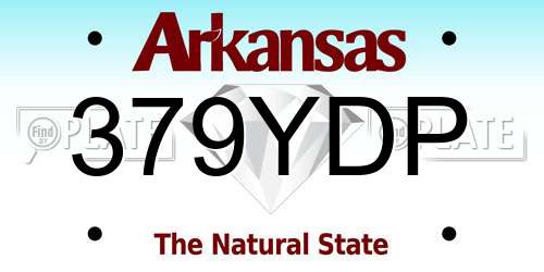 379YDP Arkansas License Plate