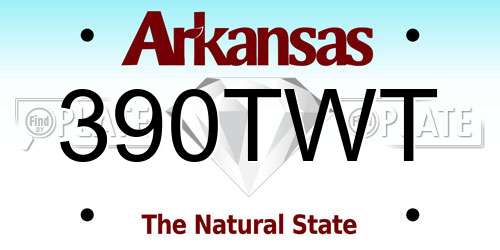 390TWT Arkansas License Plate