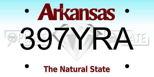 397YRA Arkansas License Plate