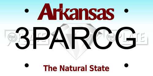 3PARCG Arkansas License Plate