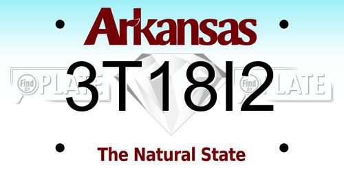 3T18I2 Arkansas License Plate