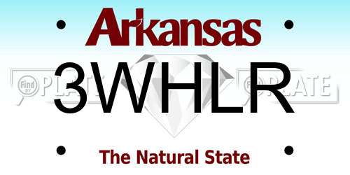 3WHLR Arkansas License Plate