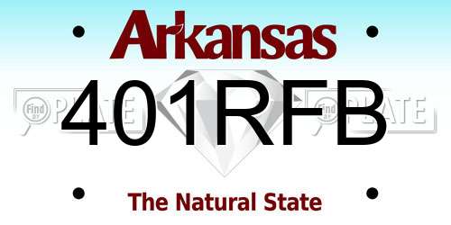 401RFB Arkansas License Plate