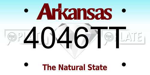 4046TT Arkansas License Plate