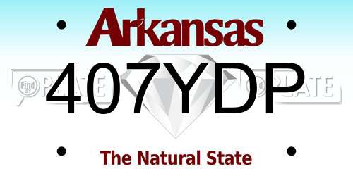 407YDP Arkansas License Plate