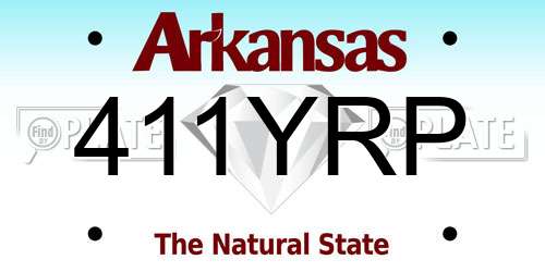 411YRP Arkansas License Plate