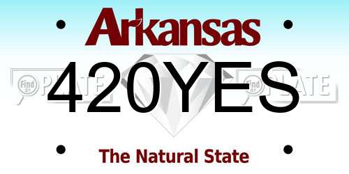 420YES Arkansas License Plate