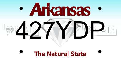 427YDP Arkansas License Plate