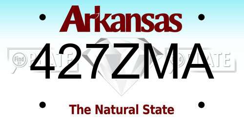427ZMA Arkansas License Plate