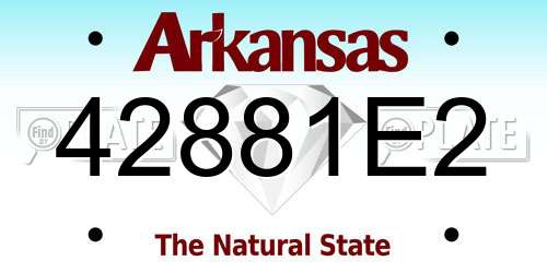 42881E2 Arkansas License Plate