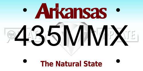 435MMX Arkansas License Plate