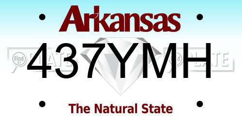 437YMH Arkansas License Plate